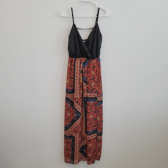 💕 Charlotte Russe Aztec Print Maxi Dress Women's Size XS - Picture 14 of 14
